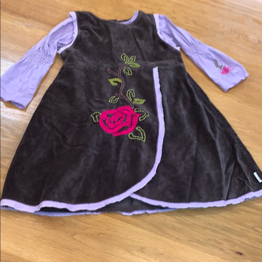 C-Rose Dress Set ~ Velvet Dress & Gathered Top 3